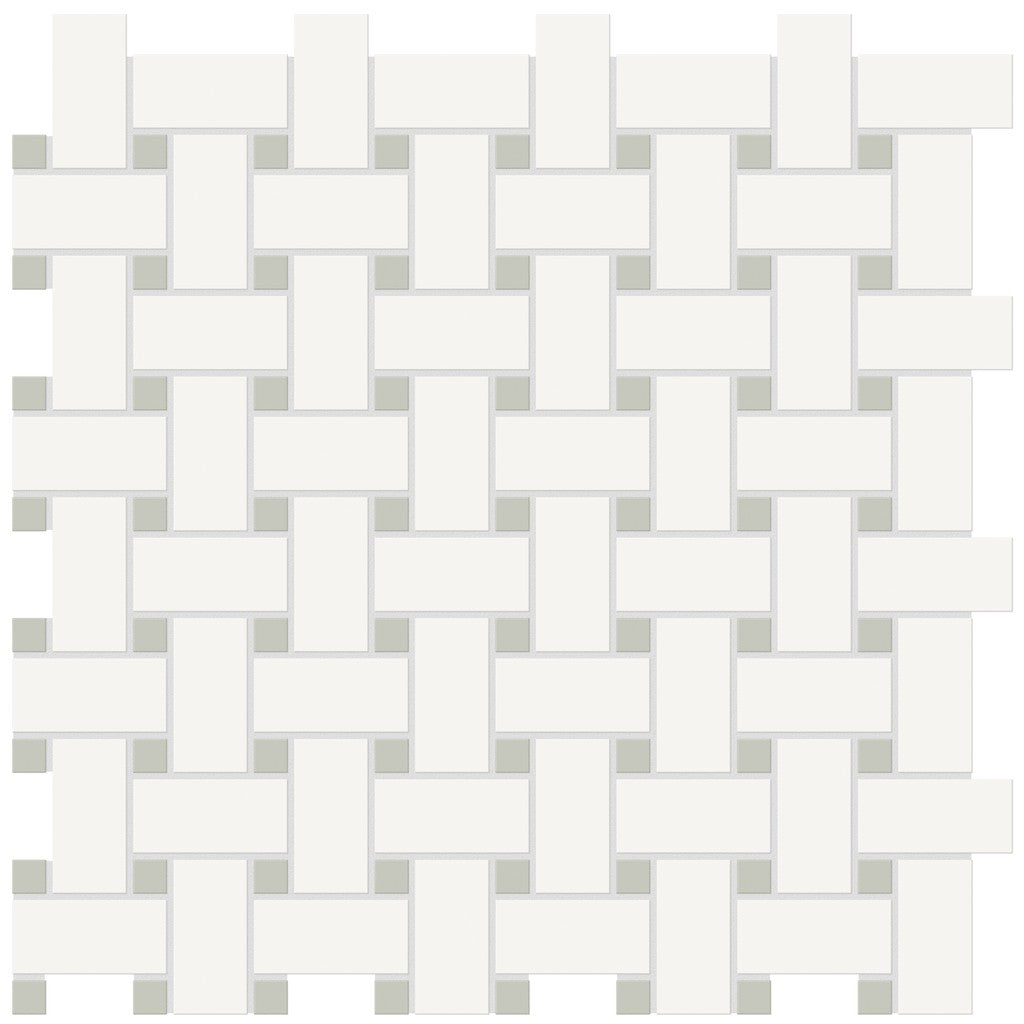 Soho Canvas White W Soft Sage Tile collection image