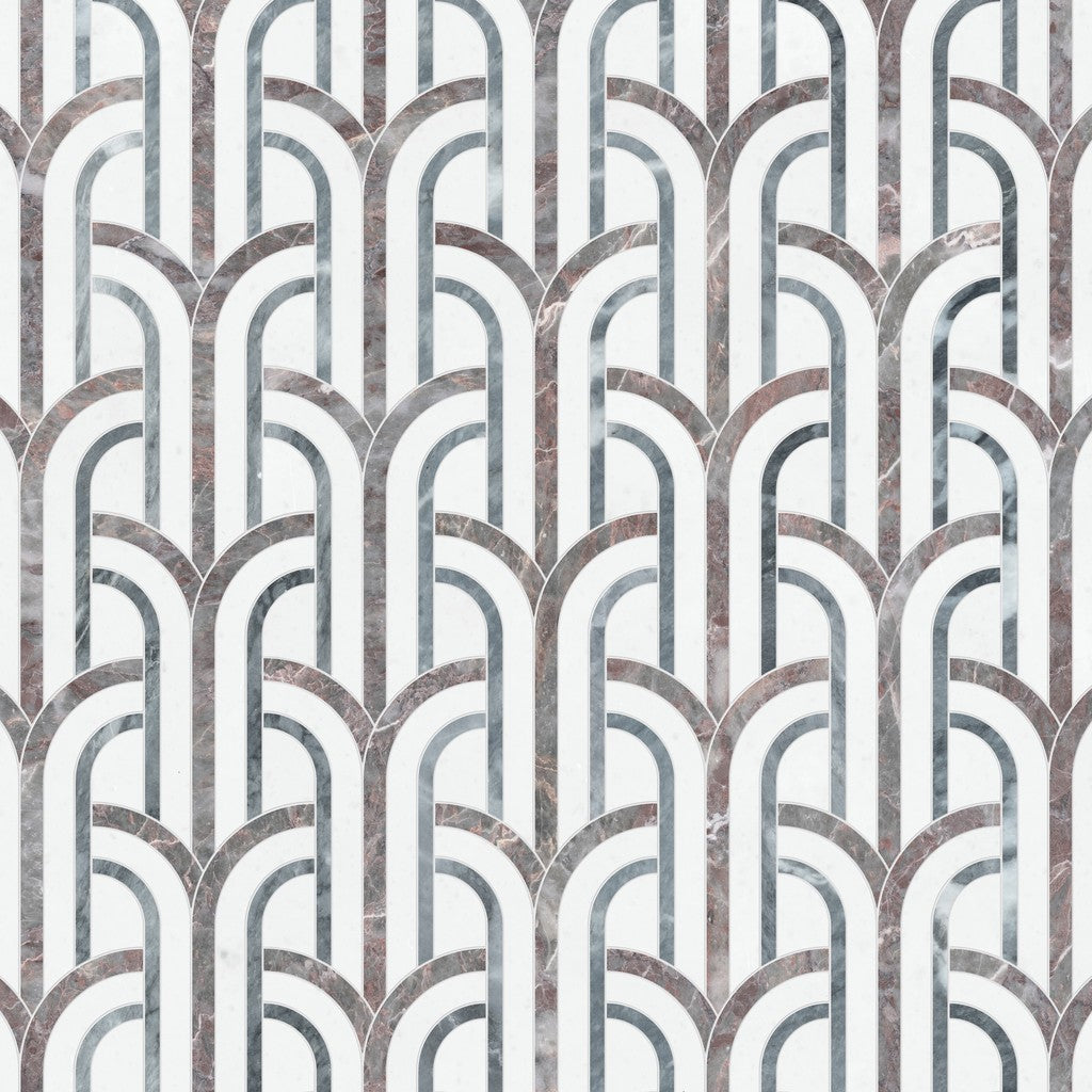Utopio Blush Waterjet Mosaic Tile collection image