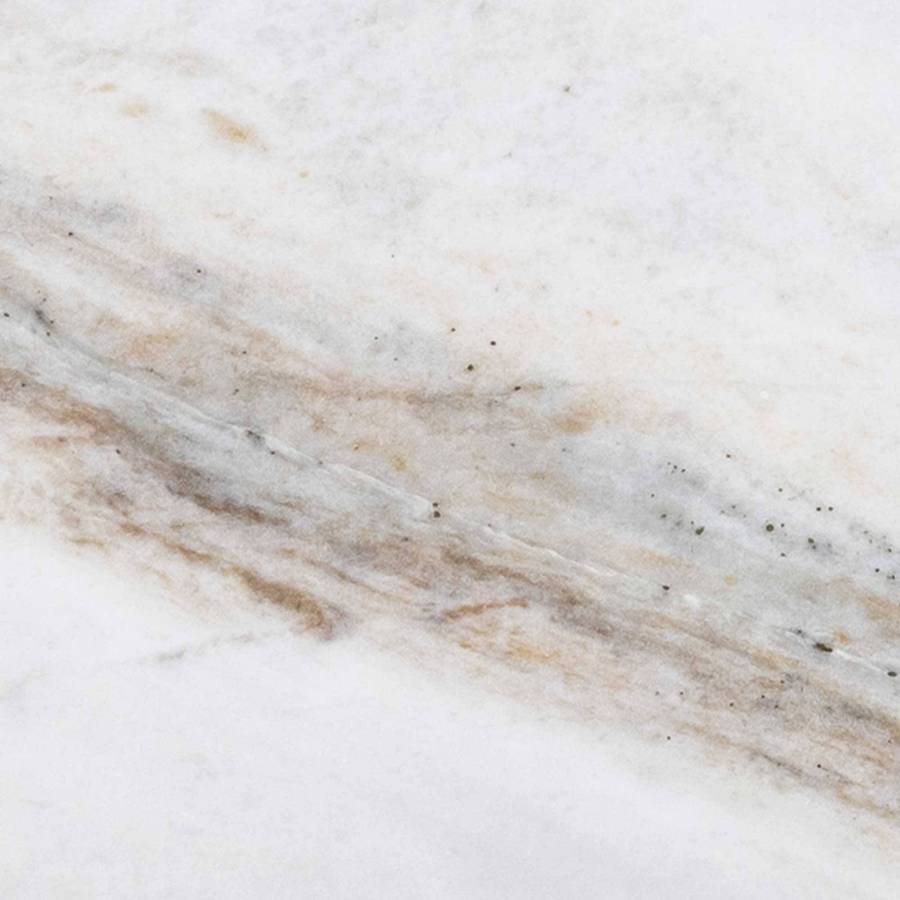 Bianco Oro Marble tile from Elon collection featuring white natural stone with mosaic and tile accessory options available at Surface Group online store