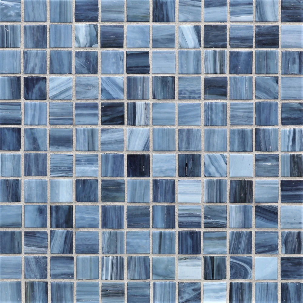 Blue Glass Tile And Mosaic