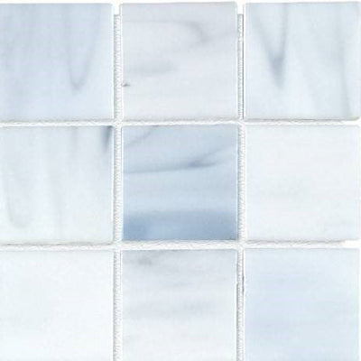 Baroque Carrara Fused Glass Mosaic