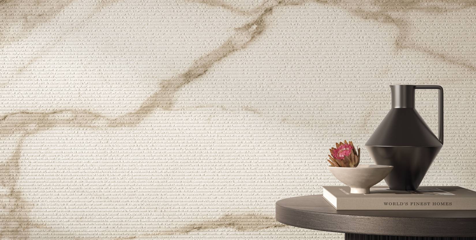 Atelier Chisel textured porcelain