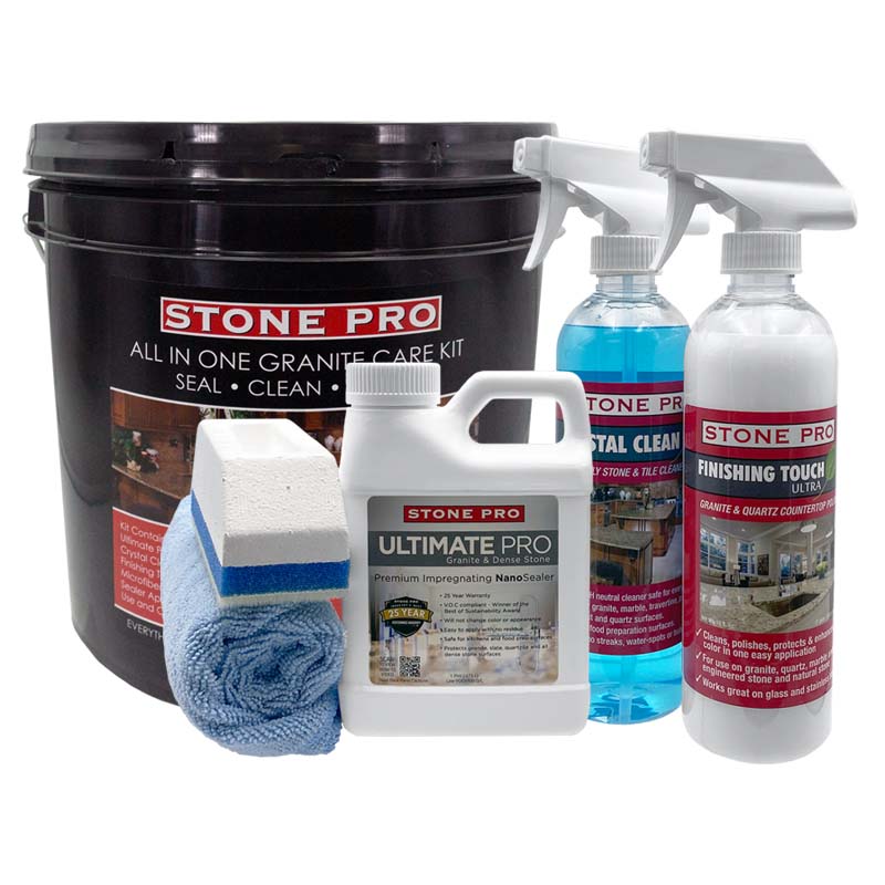 Eco-friendly daily cleaners for sealed surfaces in interior design and architecture.