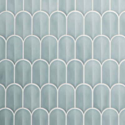 Handmade ceramic tiles from the Miramar collection, showcasing soft, organic hues and Mediterranean-inspired patterns.