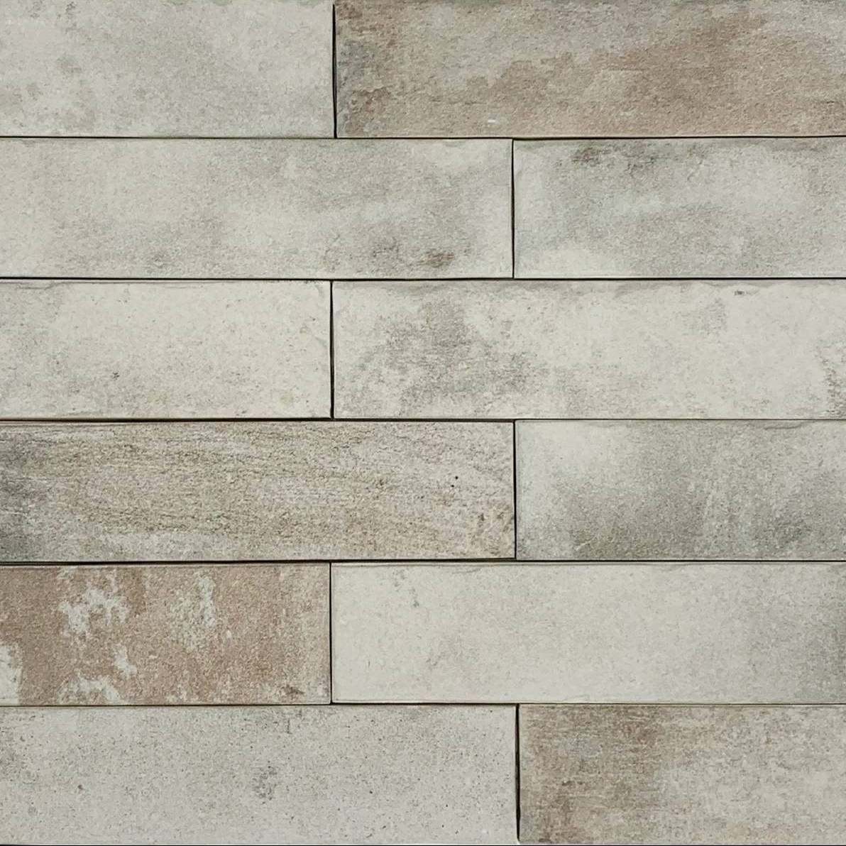 White Boston Brick Porcelain tile from the Elon collection with a ceramic brick look available at Surface Group online tile store