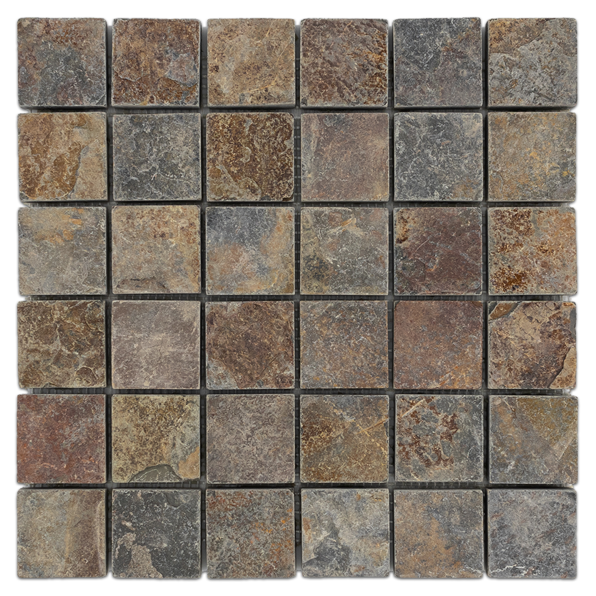 Gray - Rustic Multicolor