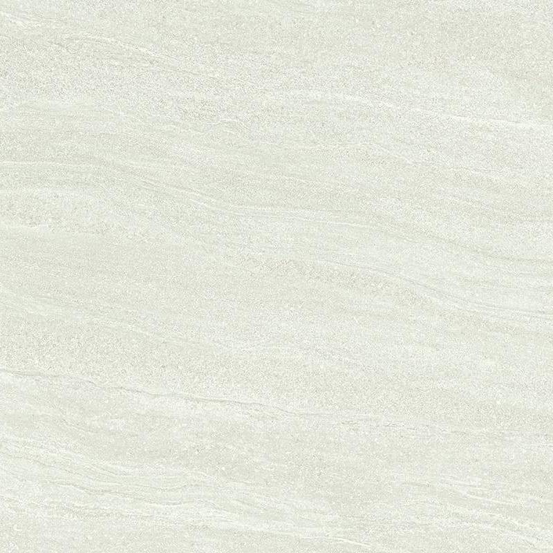 A textured porcelain tile with a smooth finish, subtle linear patterns, and soft color variations. The overall tone is a light creamy beige with hints of white and very light gray, giving it a natural stone-like appearance.