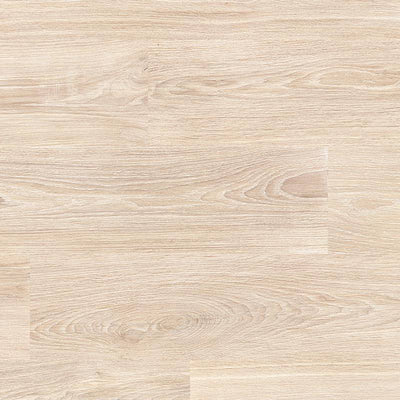 A high-resolution image of a porcelain tile with a light beige wood grain pattern, emulating the appearance of natural wood planks in a soft and neutral tone.