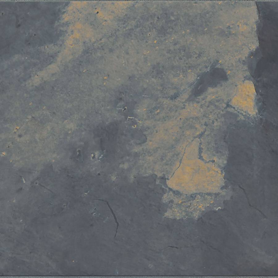 Porcelain tile with gray and subtle yellow tones, textured surface finish, ideal for modern flooring and wall installations.