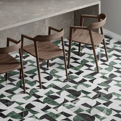 Green Marble Mosaic tile and surface collection