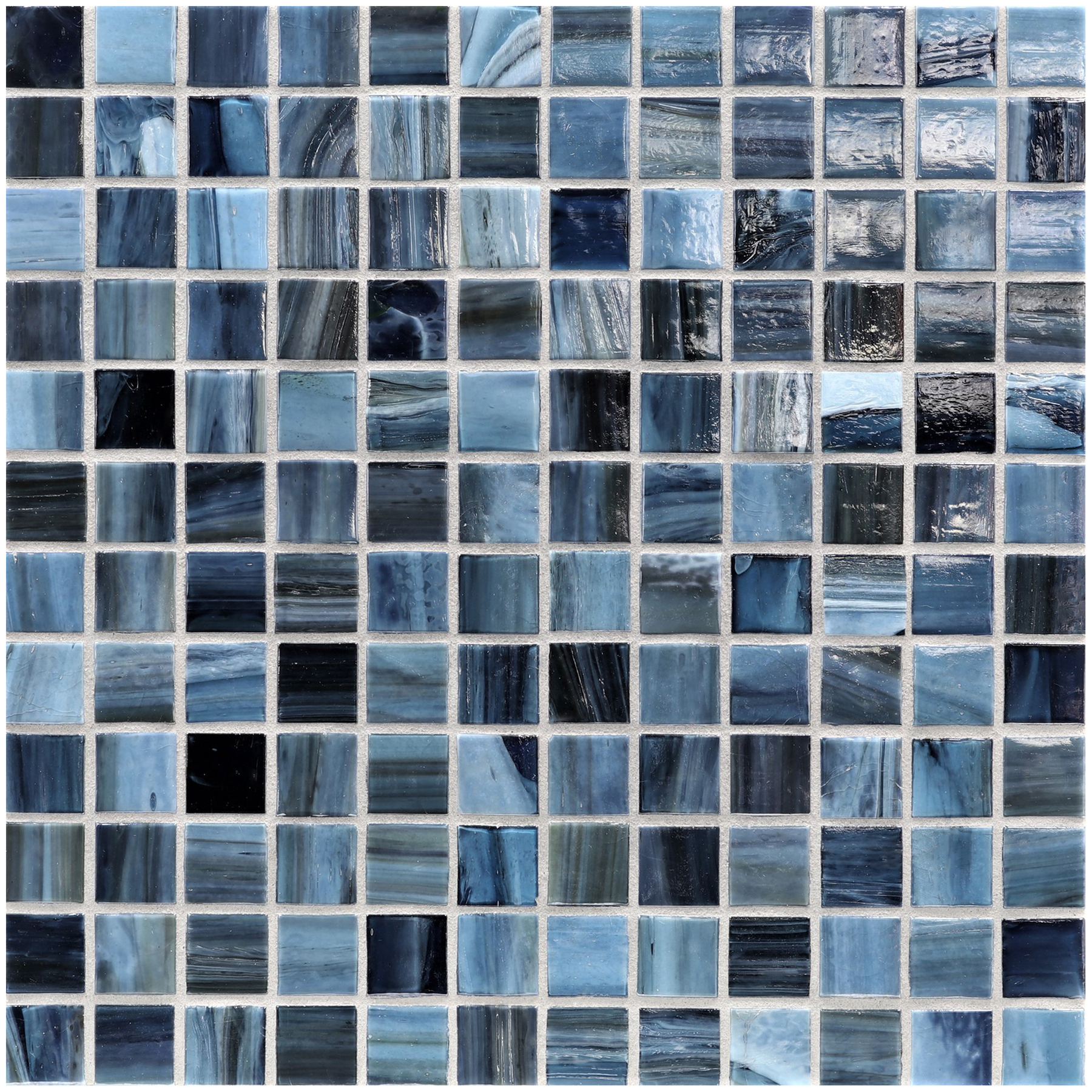 Agate Portofino Colored Glass Mosaic, Trim