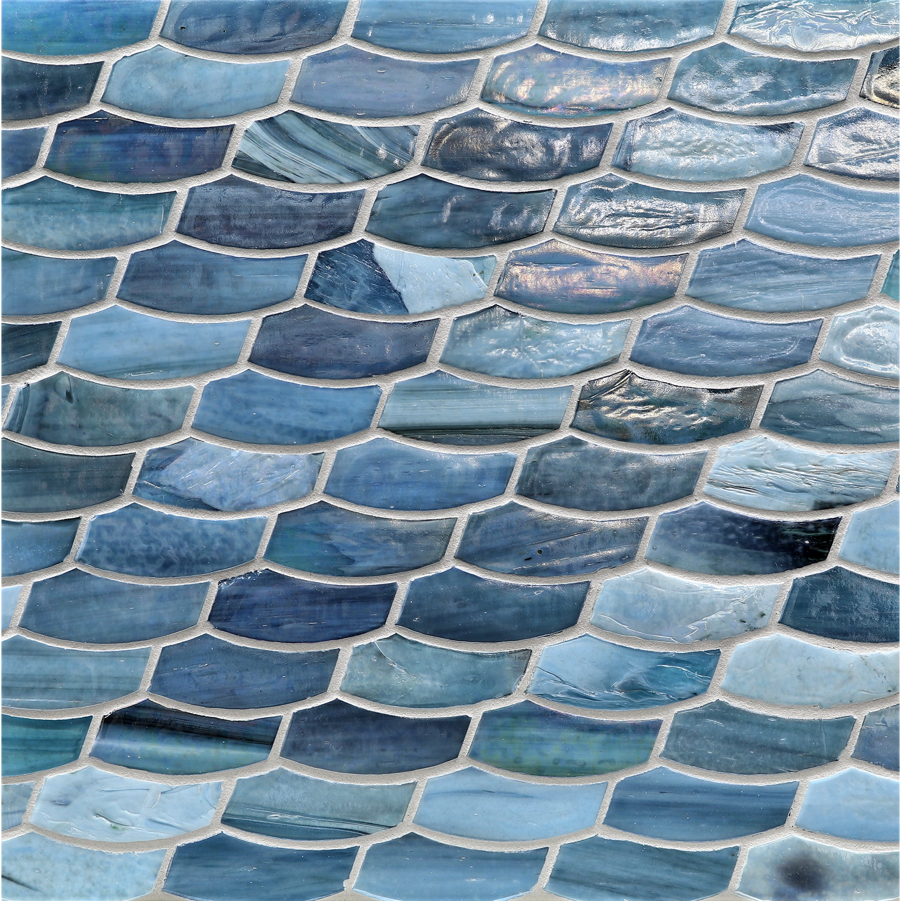 Just Add Water Umbria Colored Glass Mosaic, Borders