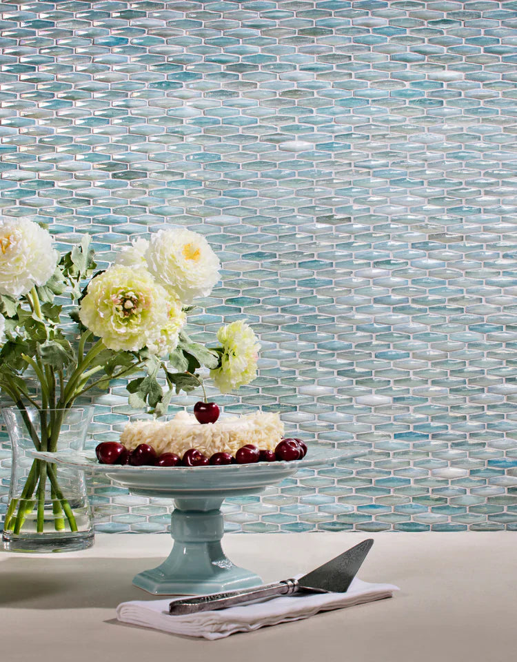 Origami Mosaic Colored Glass Mosaic