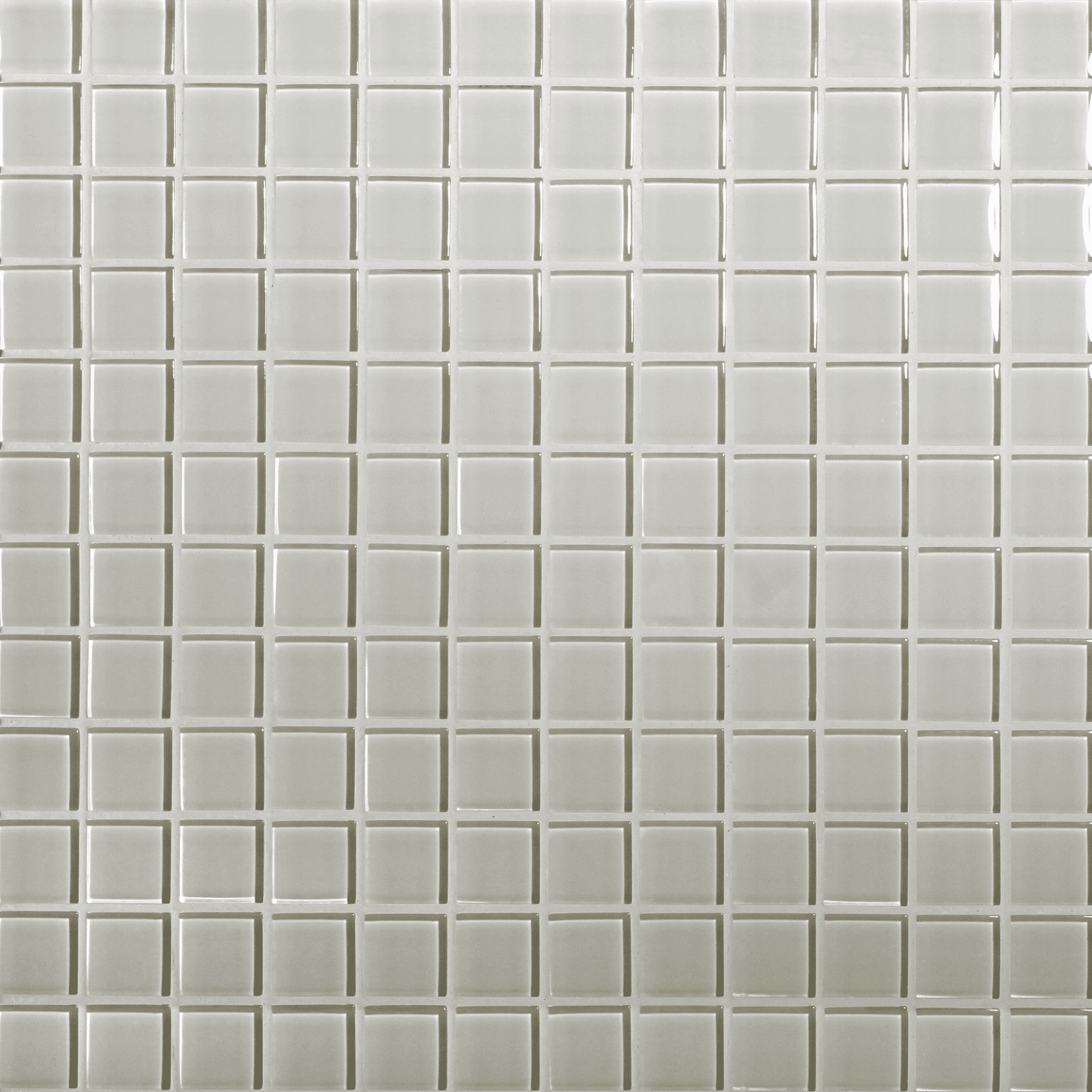 Tomei Cotton Colored Glass Mosaic, Field Tile, Trim