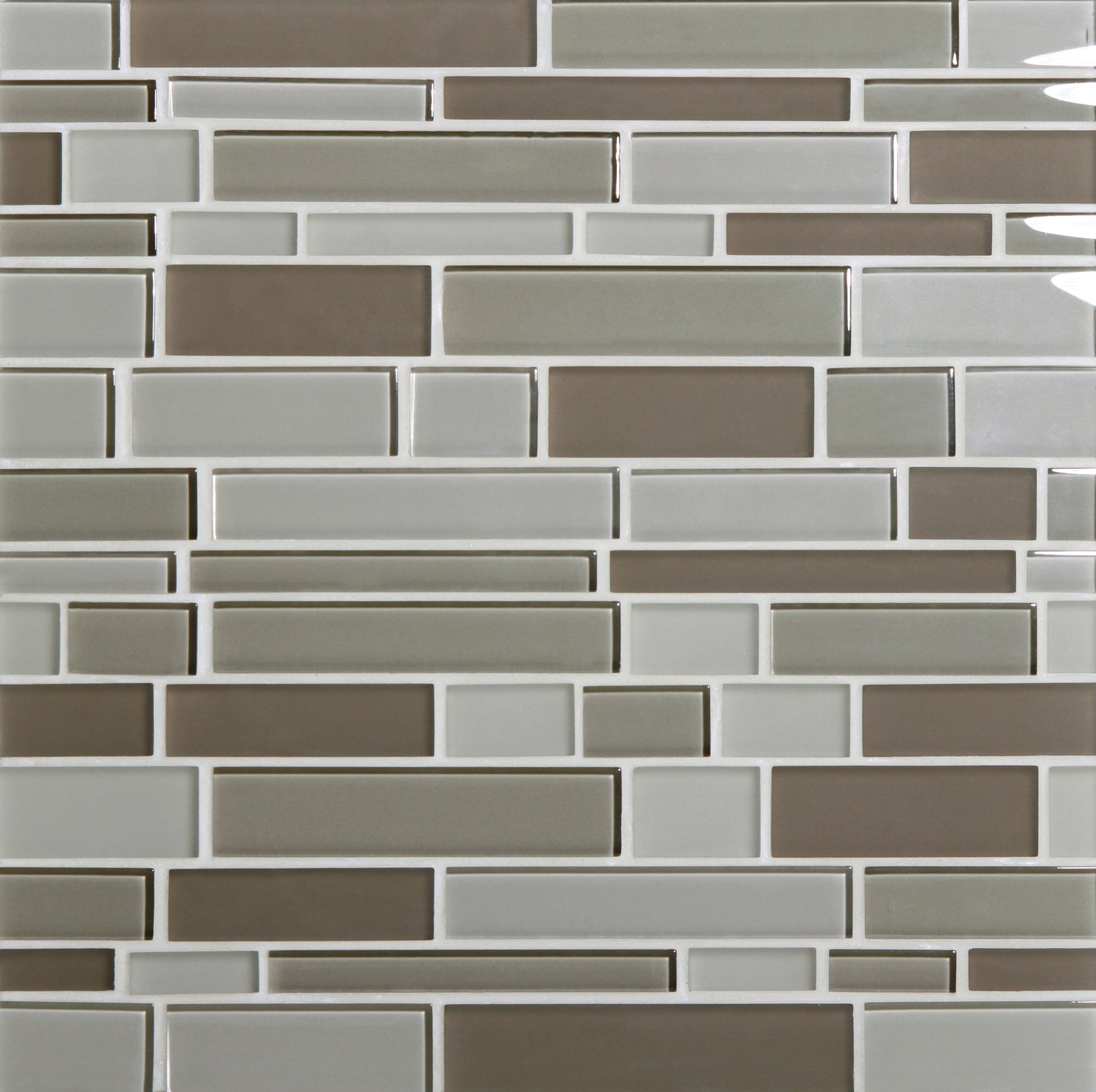 Tomei Social Club Colored Glass Mosaic, Field Tile, Trim