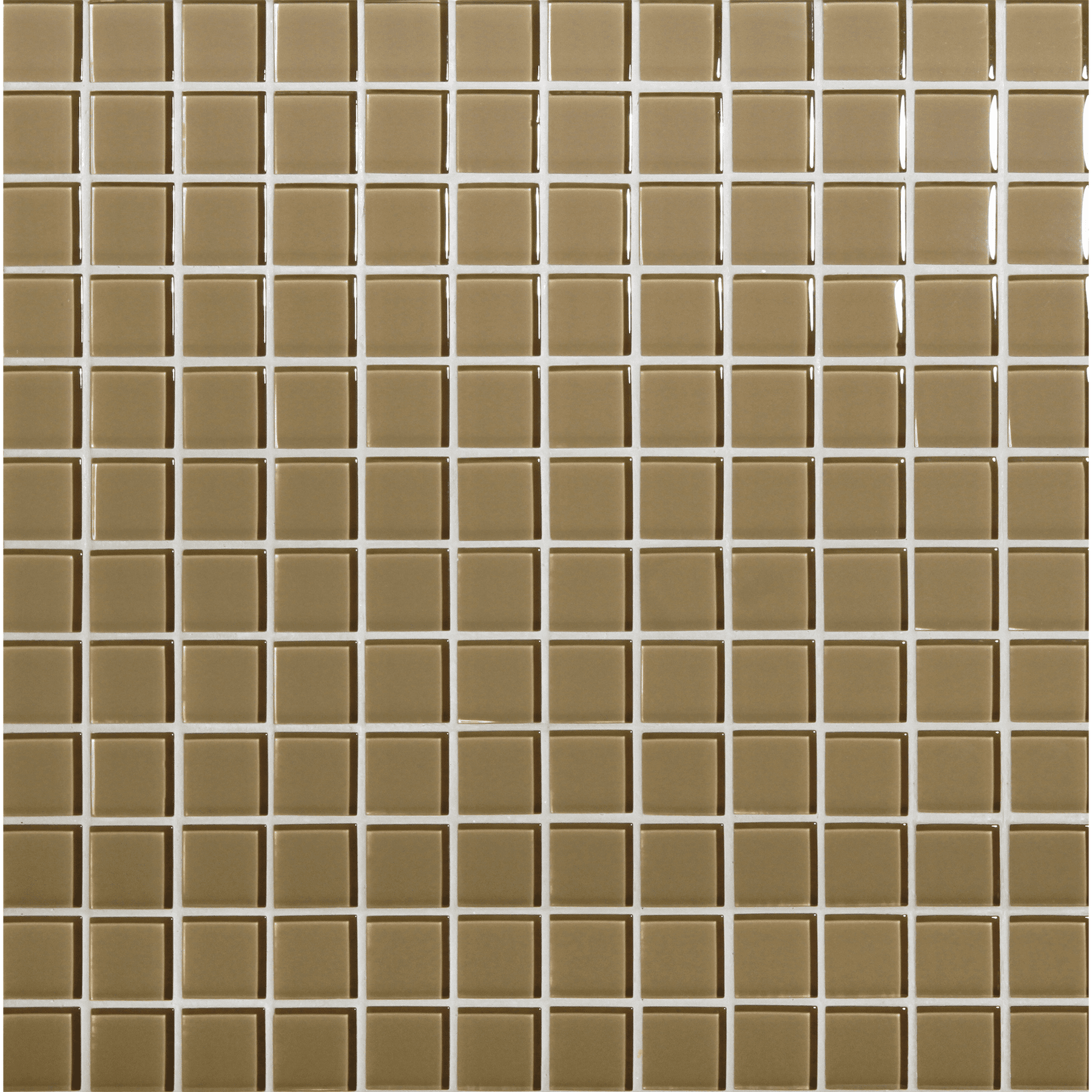 Tomei Wheat Colored Glass Mosaic, Field Tile, Trim