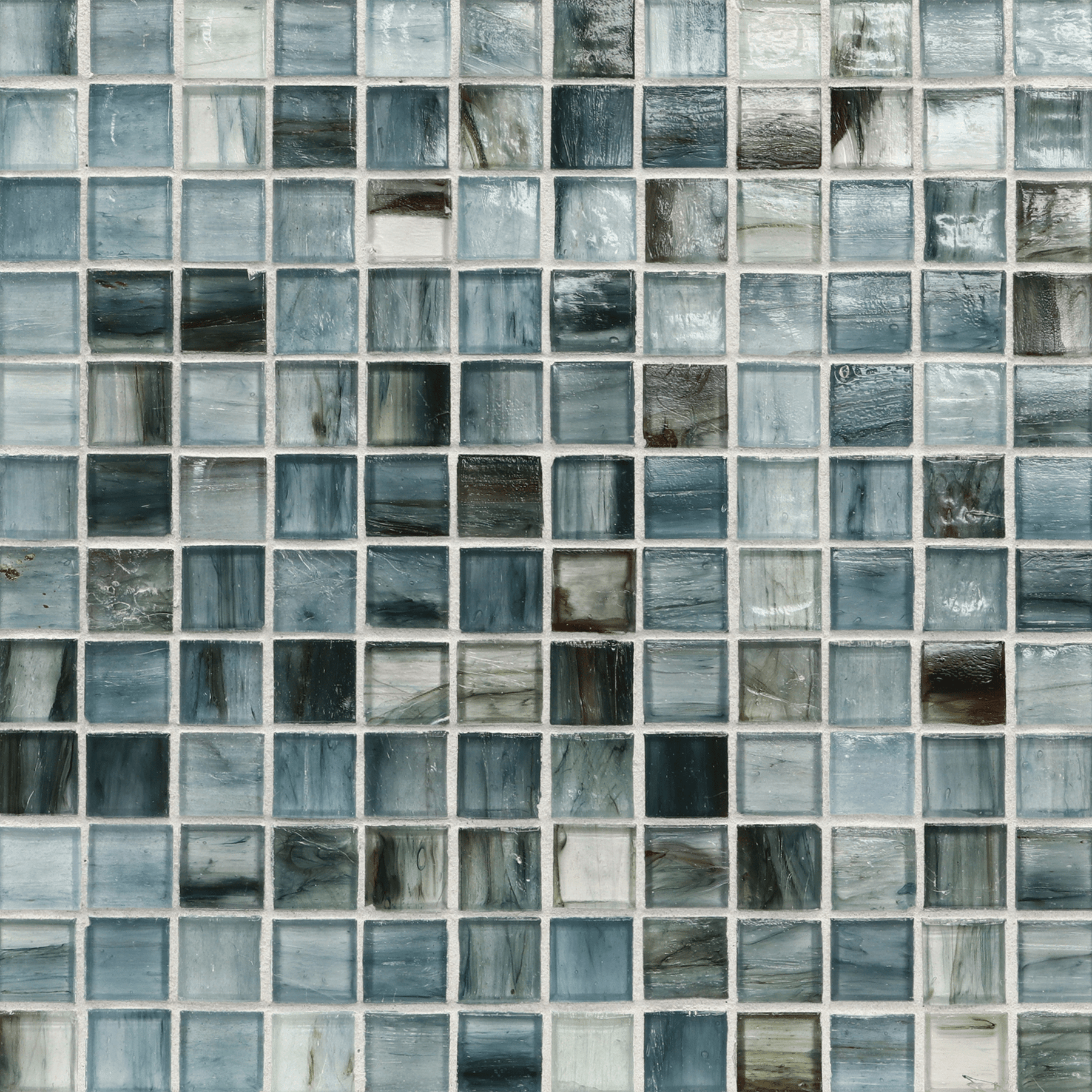 Tozen Oxygen Colored Glass Mosaic, Field Tile, Trim