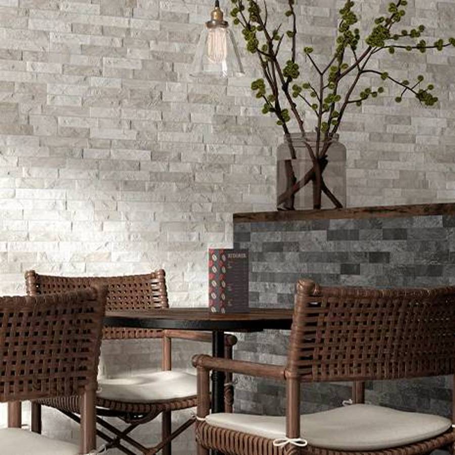 Variety of Ledgerp porcelain tiles in shades of white, gray, and brown, including Ordino Beige, Ordino Black, Ordino Rustic, and Sicilia Mix styles, available at Surface Group online store