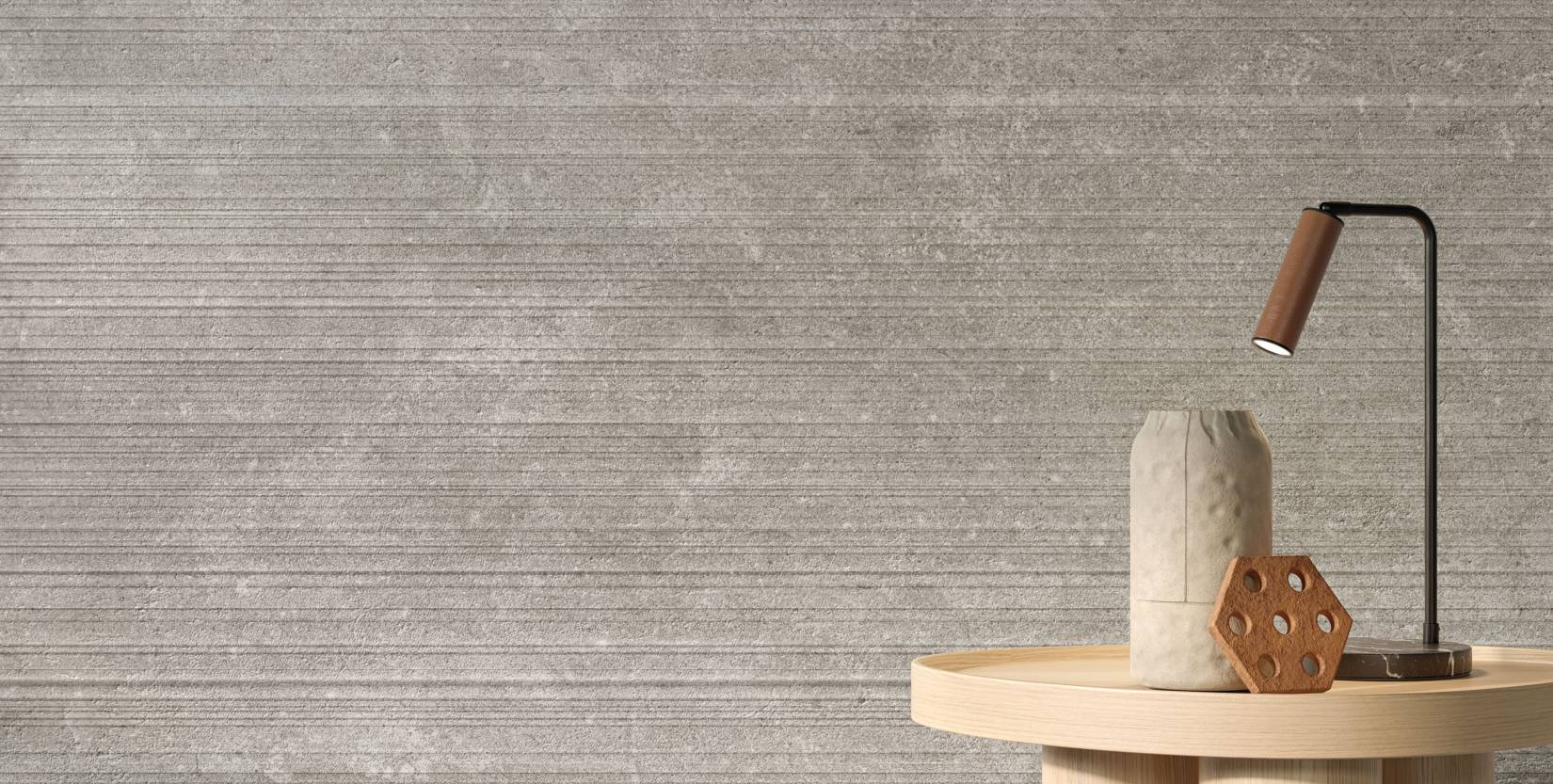 Atelier Line textured porcelain