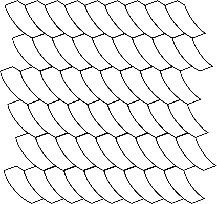 Luce Feather Colored Glass Mosaic