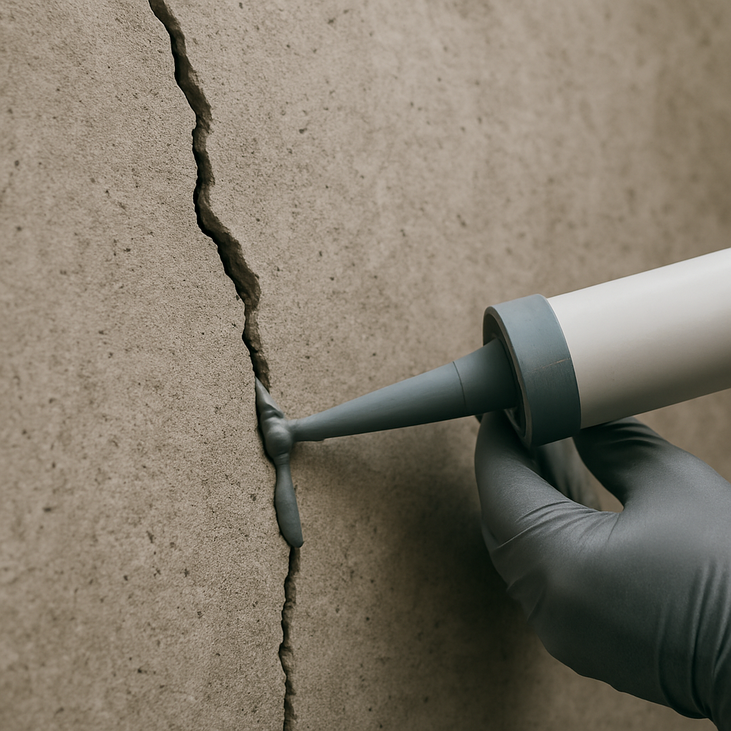 Crack and gap fillers for seamless surface repair in interior design and architecture projects.