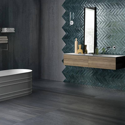 Metallic Metal Porcelain tile and surface collection