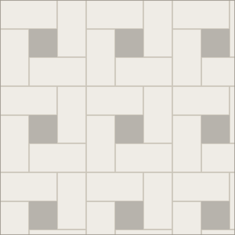 Herringbone mosaic pattern