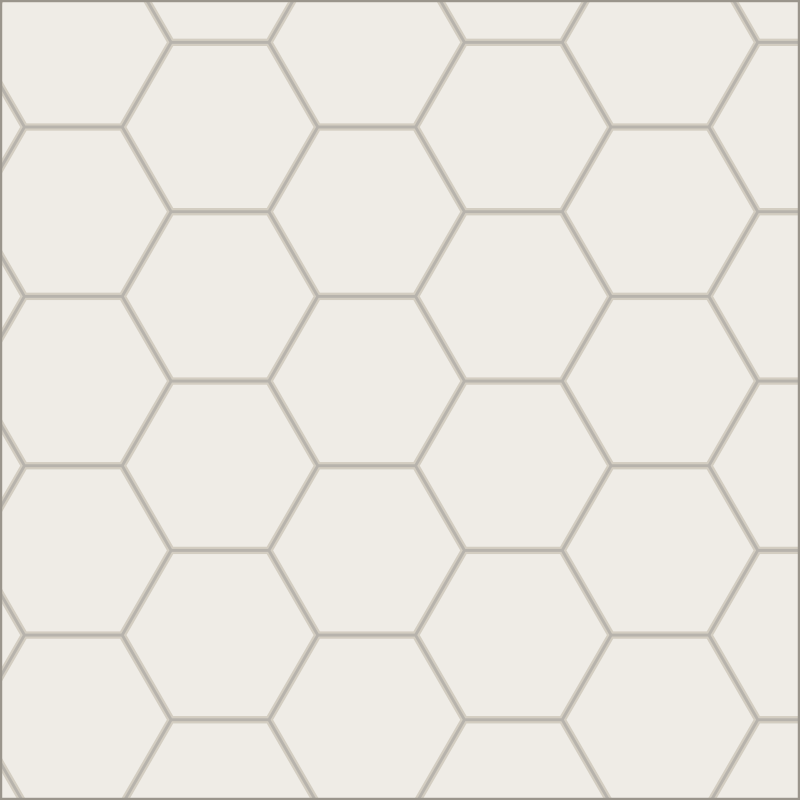 Hexagonal mosaic pattern
