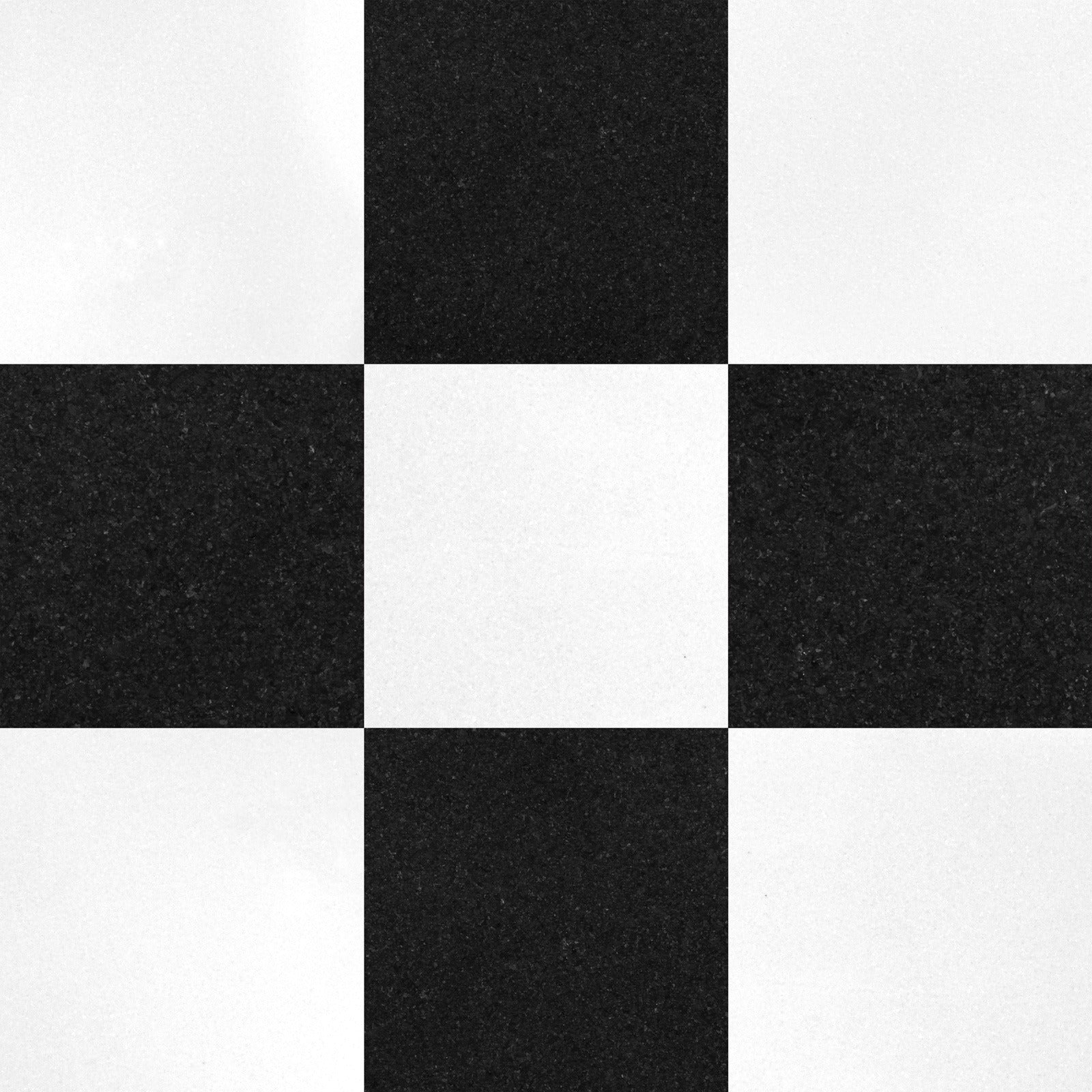 Absolute Black & Thassos White Checkerboard