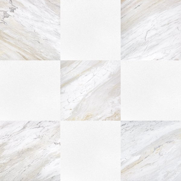 Ajax Gold & Thassos White Checkerboard