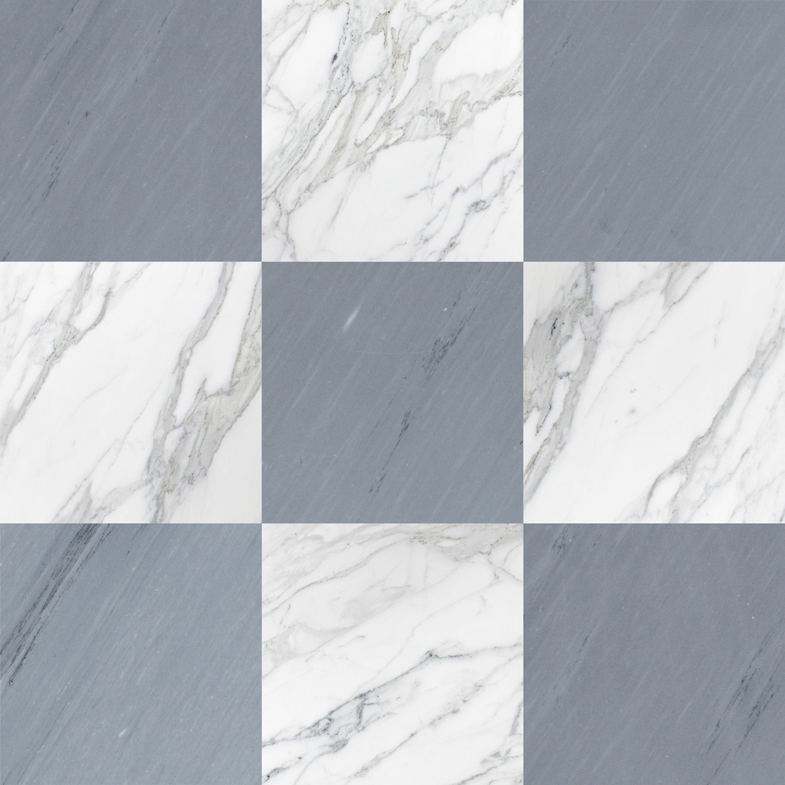 Calacatta Gold & Bardiglio Imperiale Checkerboard