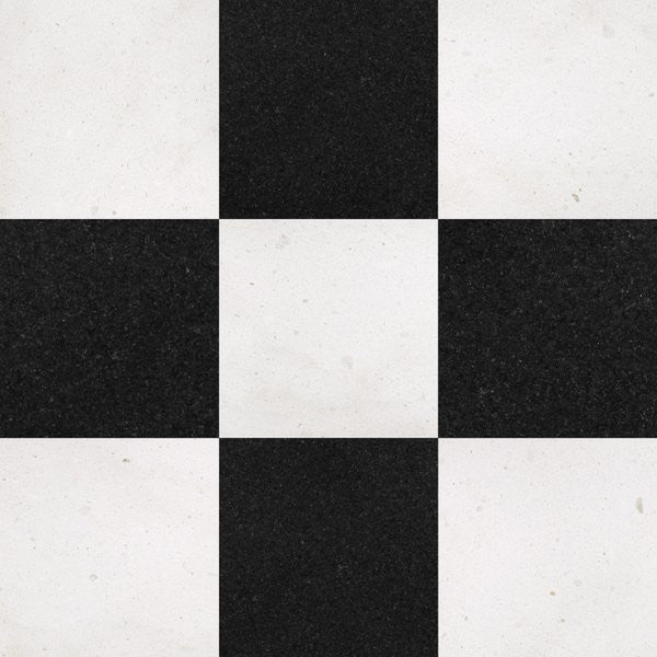 Crema Europa & Absolute Black Checkerboard