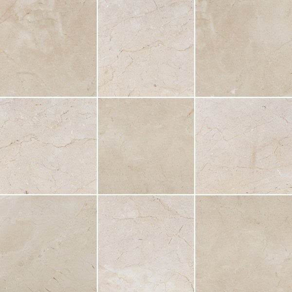 Crema Marfil Select Polished & Honed Checkerboard