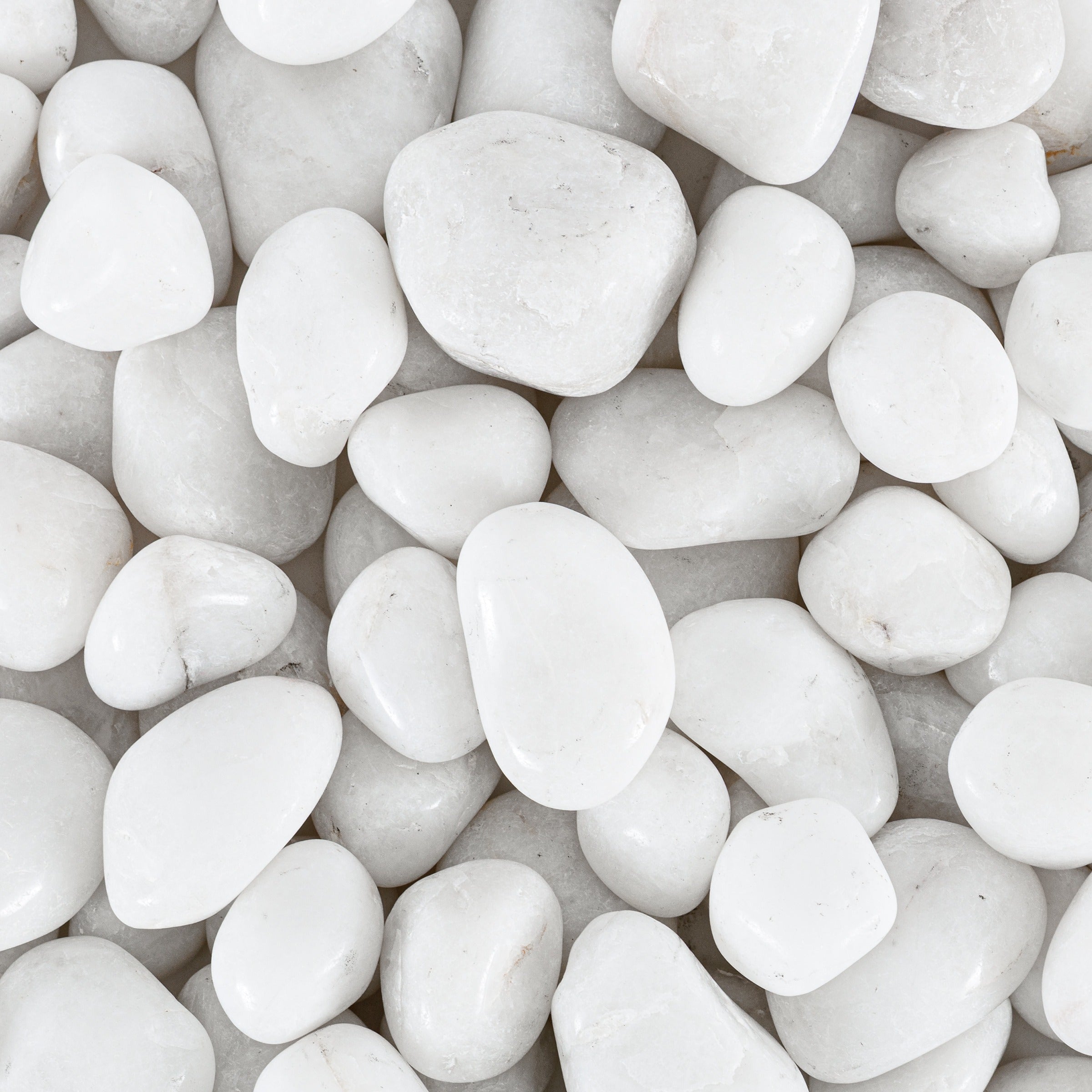 Loose Pebbles — White Quartz