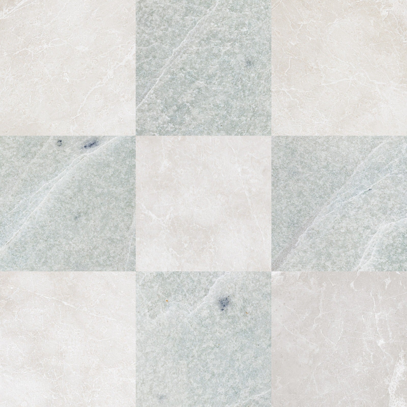 Ming Green & Botticino Turkish Checkerboard