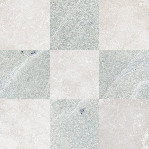 Ming Green & Botticino Turkish Checkerboard