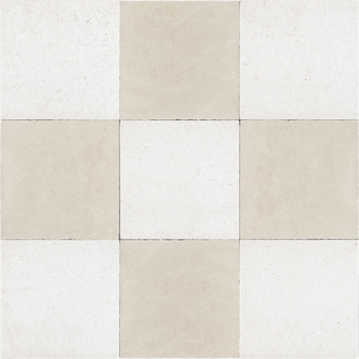 Solene & Porto Beige Checkerboard – Limestone collection