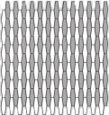 Origami Mosaic Vesper Twist Colored Glass Mosaic