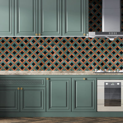 Red Marble Mosaic tile and surface collection