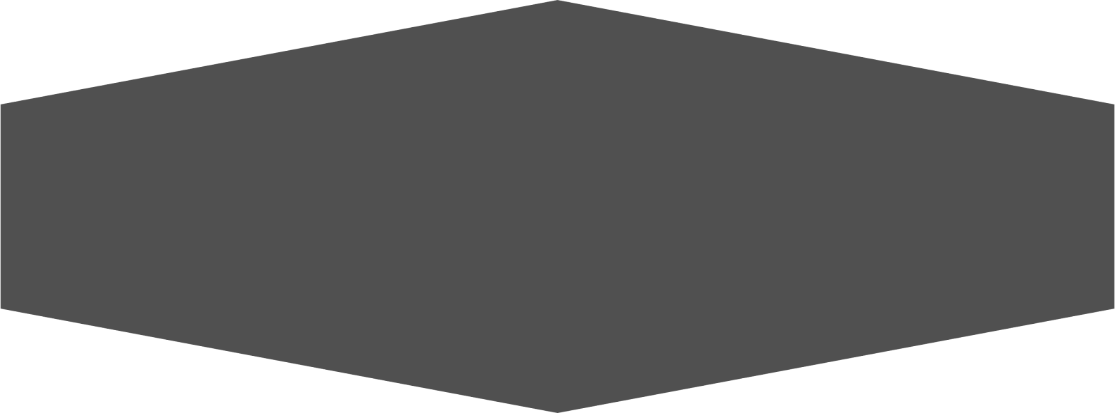 Shinju Mirai Smooth Elongated Hexagon Field Tile 3 1/2x9 1/2