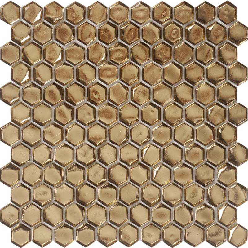 Glamour Gold Colored Glass Mosaic