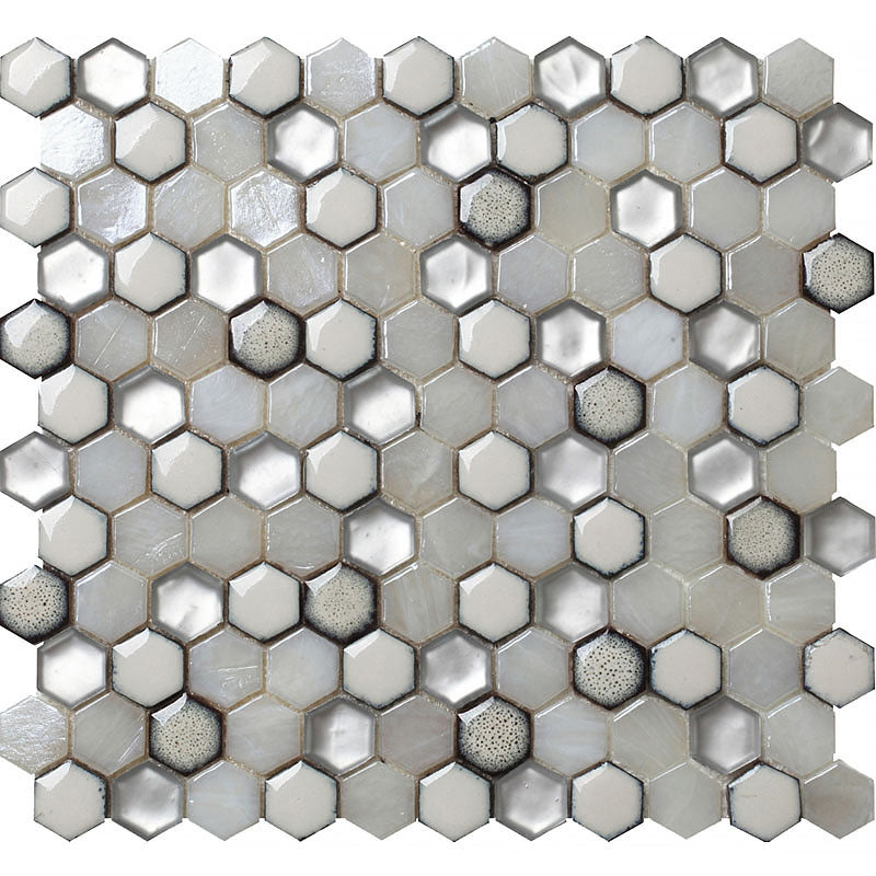 Glamour Pearl Colored Glass Mosaic
