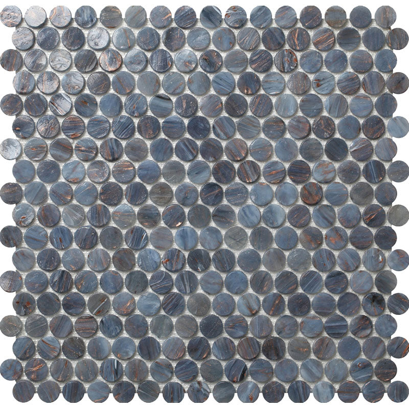 Glamour Denim Colored Glass Mosaic
