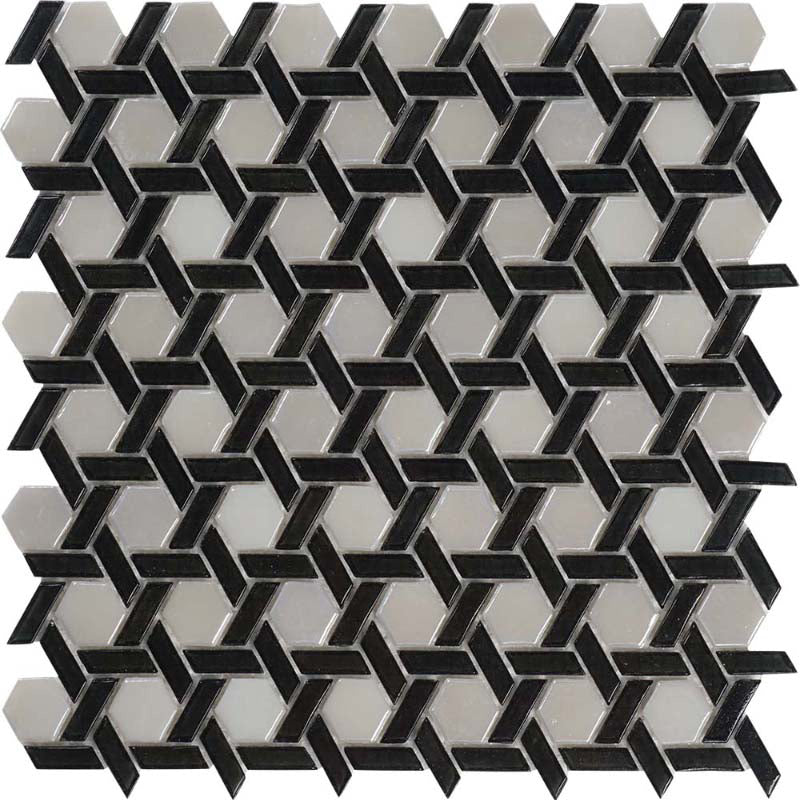 Glamour Weave Colored Glass Mosaic