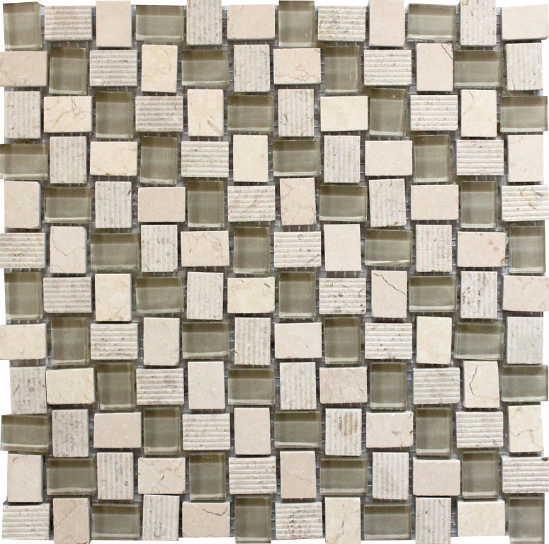 Bali Crema Colored Glass Mosaic