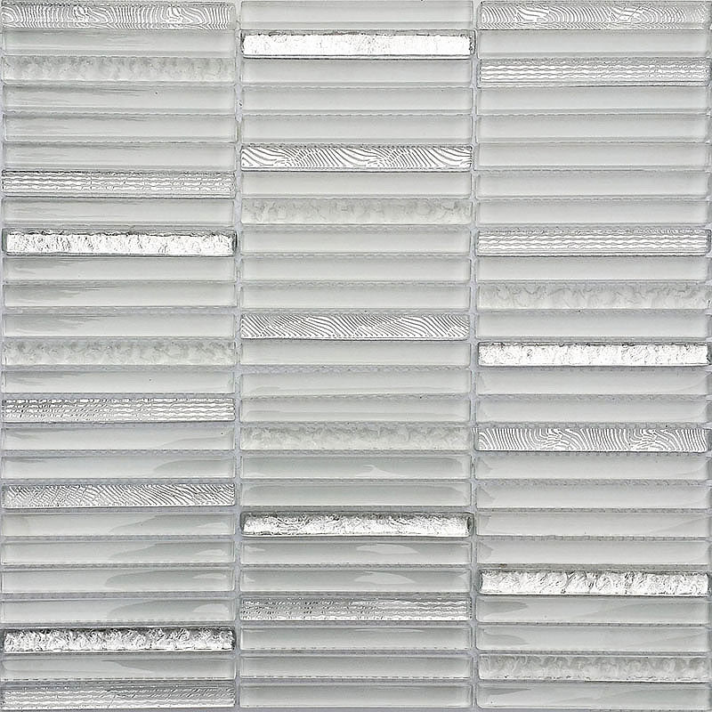 Cascades Straight Stack Colored Glass Mosaic