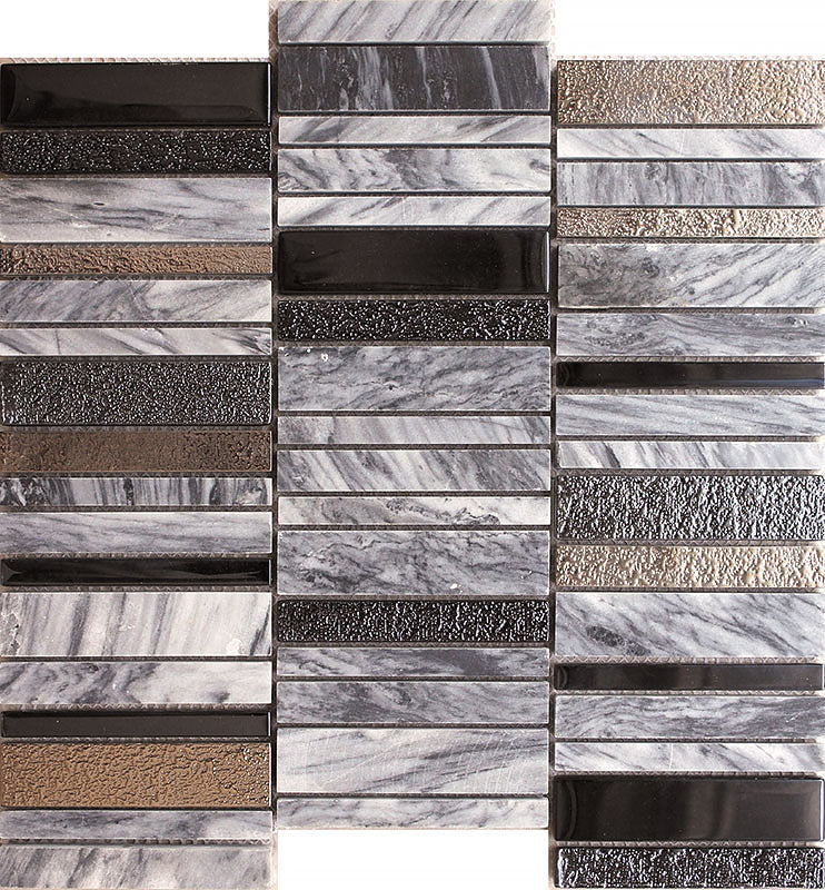 Cityscape Stax Colored Glass Mosaic