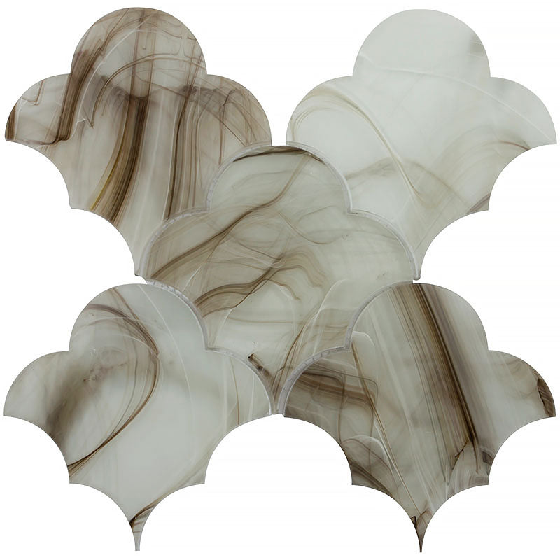 Cloud-9 Amber Colored Glass Mosaic