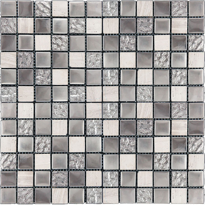 Crystal Springs Straight Stack Colored Glass Mosaic