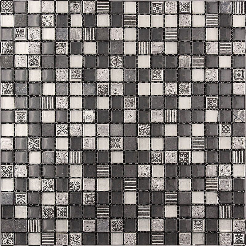 Inka Pinstripe Colored Glass Mosaic